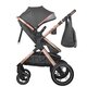 Carucior transformabil 3 in1 Melora, 0 luni+, Diamond Black, Coccolle 693343