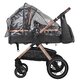 Carucior transformabil 3 in1 Melora, 0 luni+, Diamond Black, Coccolle 693346