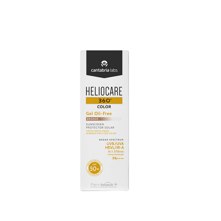 Gel-Oil Free cu pigment de colorare SPF50 Heliocare 360º, Bronze, 50 ml, Cantabria Labs 514075