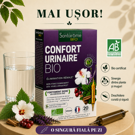 Confort Urinar Bio, 20 fiole X 10 ml, Santarome Nature 806648