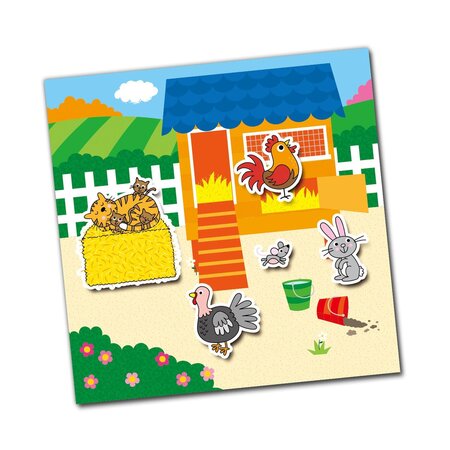 Cartea mea cu stickere Ferma, 3 ani+, Galt 714340