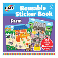 Cartea mea cu stickere Ferma, 3 ani+, Galt