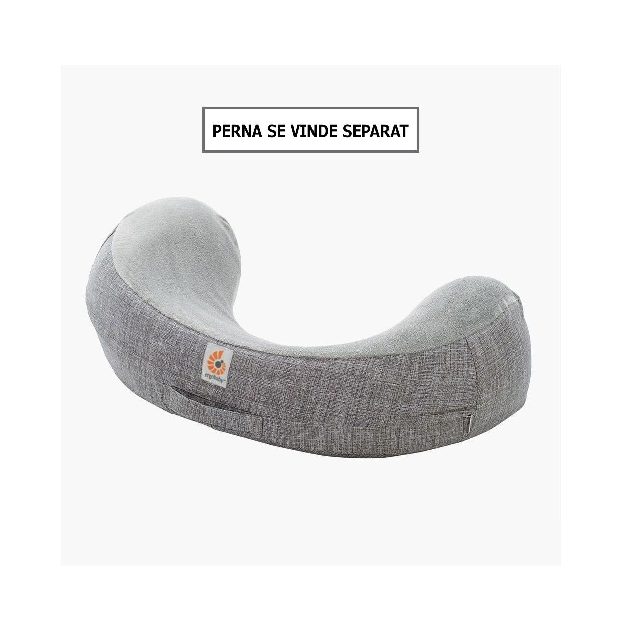 Husa pentru perna de alaptat Natural Grey, NCAGRY, Ergobaby