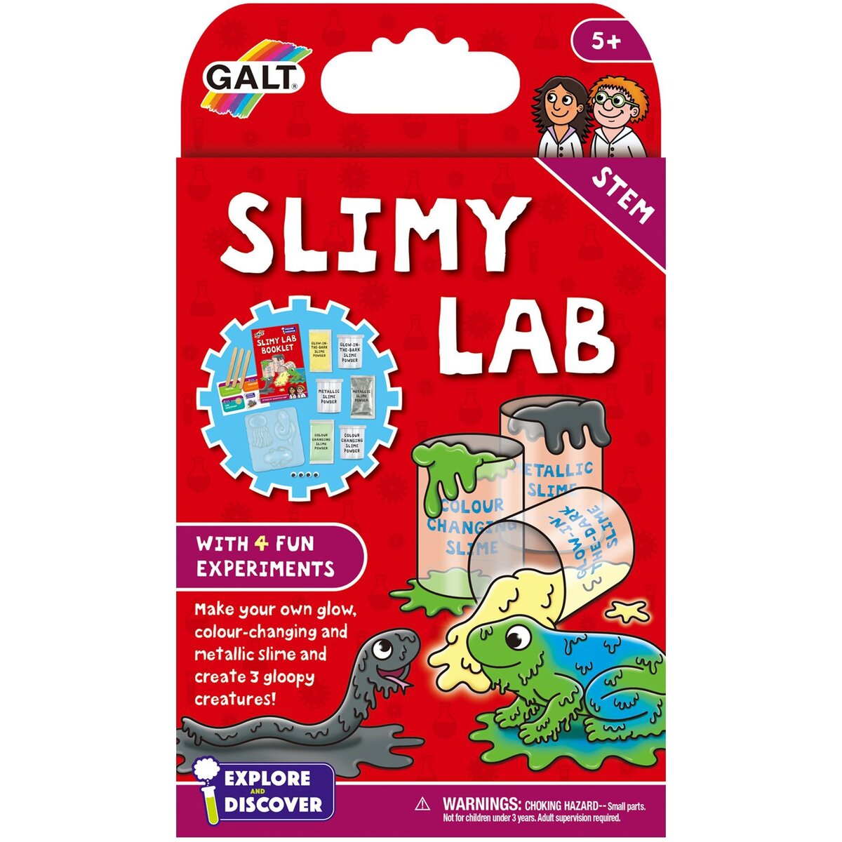 Set experimente Slimy Lab, Galt