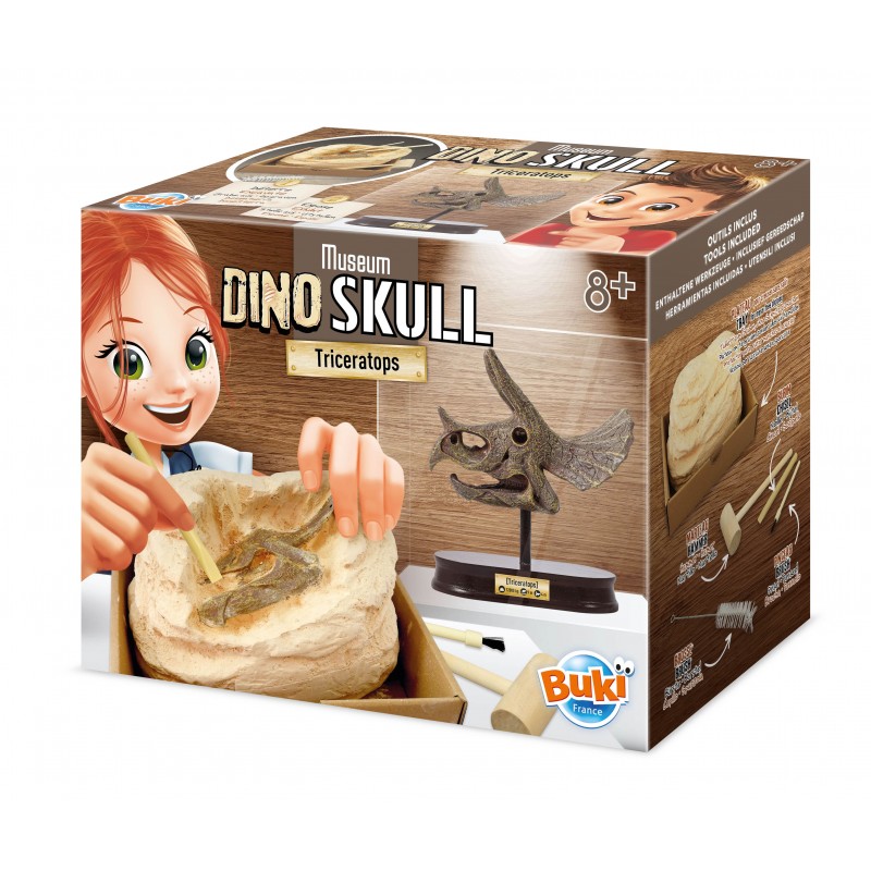 Kit de sapat Craniu Triceratops, +8 ani, Buki