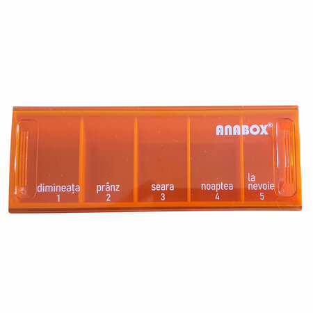 Organizator medicamente pentru utilizare zilnica, Diverse Culori, Anabox 514962
