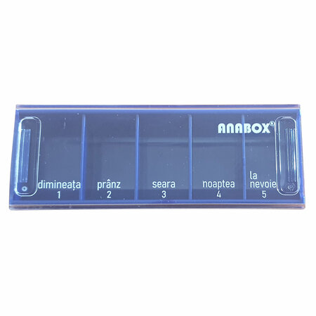 Organizator medicamente pentru utilizare zilnica, Diverse Culori, Anabox 514960