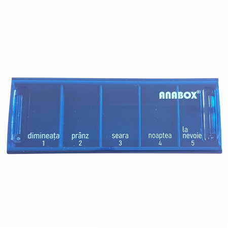 Organizator medicamente pentru utilizare zilnica, Diverse Culori, Anabox 514961