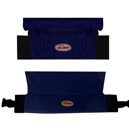 Wrap elastic purtare bebe, albastru, Sevi Bebe 514846
