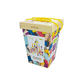 Joc din lemn Set 100 de piese de constructie, +18 luni, Cubika 652474