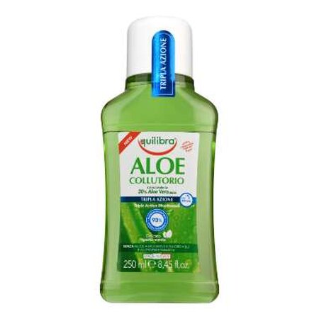 Apa de gura cu tripla actiune Aloe, 250 ml, Equilibra 515077