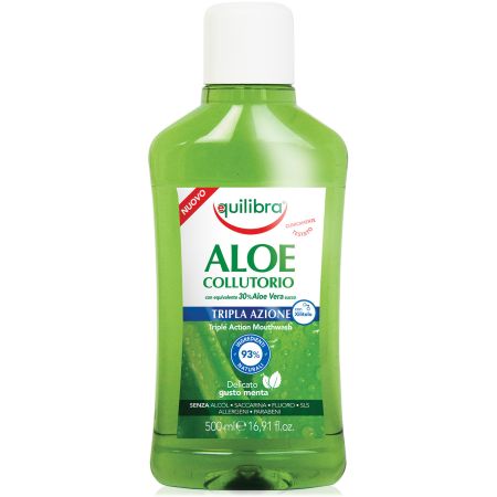 Apa de gura cu tripla actiune Aloe