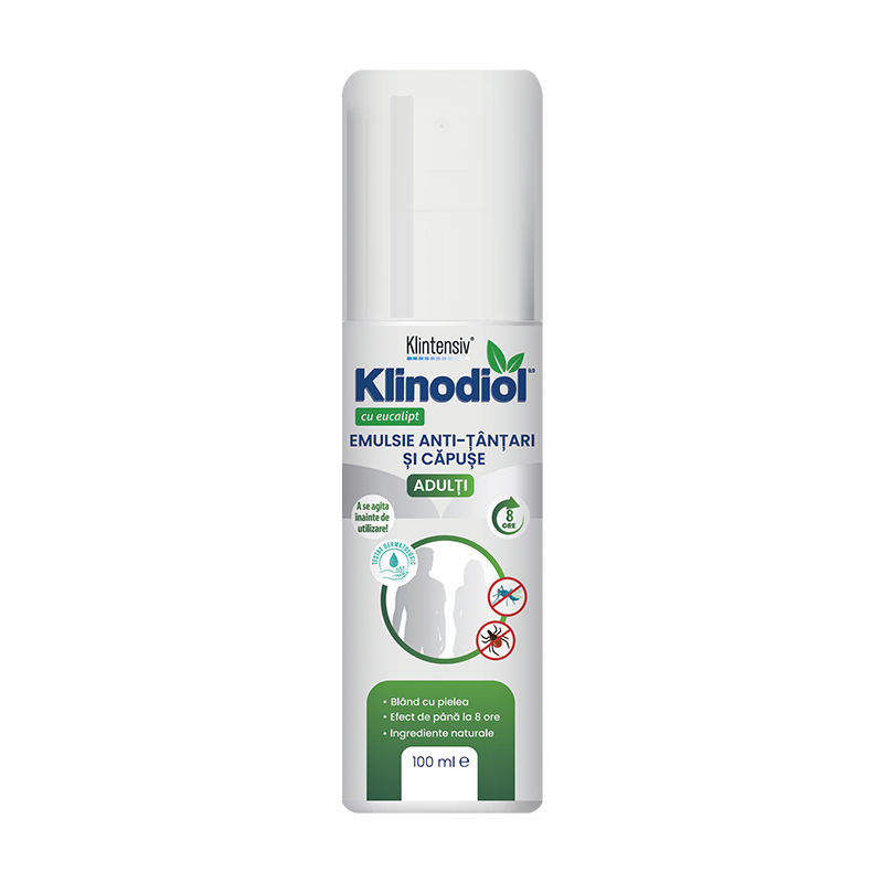 Spray pentru adulti anti tantari si capuse, 100 ml, Klinodiol