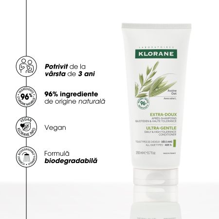 Balsam cu extract de ovaz, 200 ml, Klorane 724017