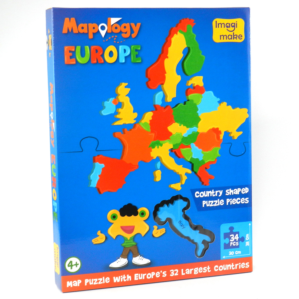 Puzzle Harta Europei, +4 ani, Imagi Make