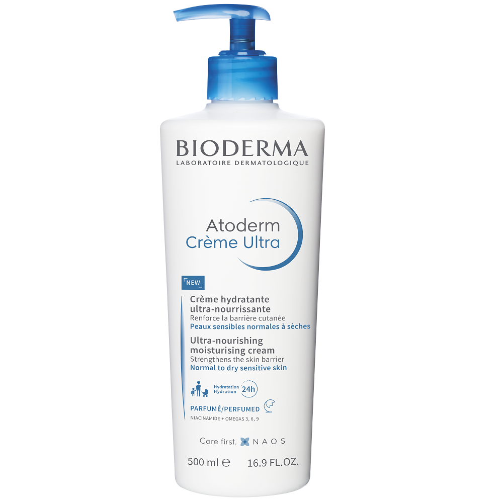 Crema hidratanta parfumata Atoderm Ultra, 500 ml, Bioderma