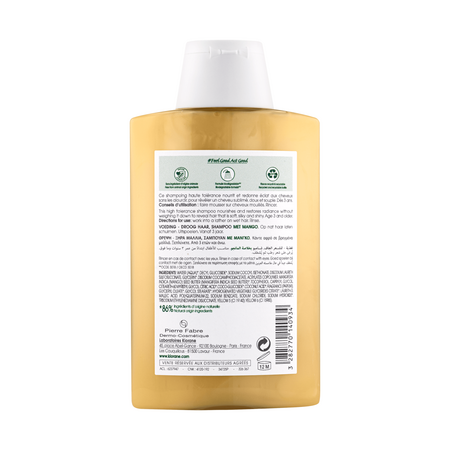 Sampon cu extract de mango pentru par uscat-deshidratat, 200 ml, Klorane 723956