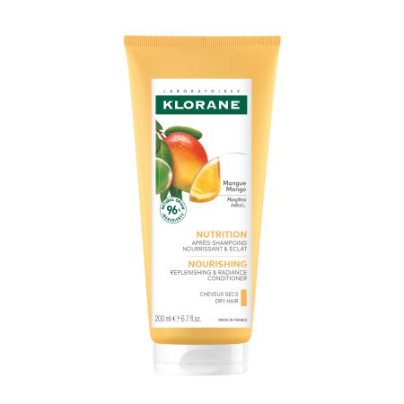 Balsam nutritiv pentru par uscat cu Mango Bio, 200 ml, Klorane