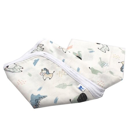 Paturica simpla din muselina, 100x120 cm, +0 luni, Model Leu, Baltic Bebe 565145