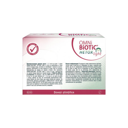 Omnibiotic Hetox Light, 30 plicuri x 3 g, Institut Allergosan 782894