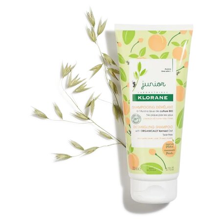 Sampon cu aroma de piersica Junior, +3 ani, 200 ml, Klorane 516358