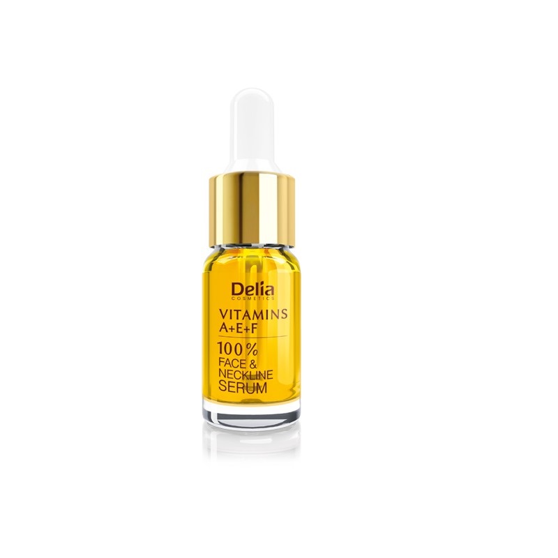 Ser pentru fata si decolteu cu vitamine A+E+F, 10 ml, Delia Cosmetics