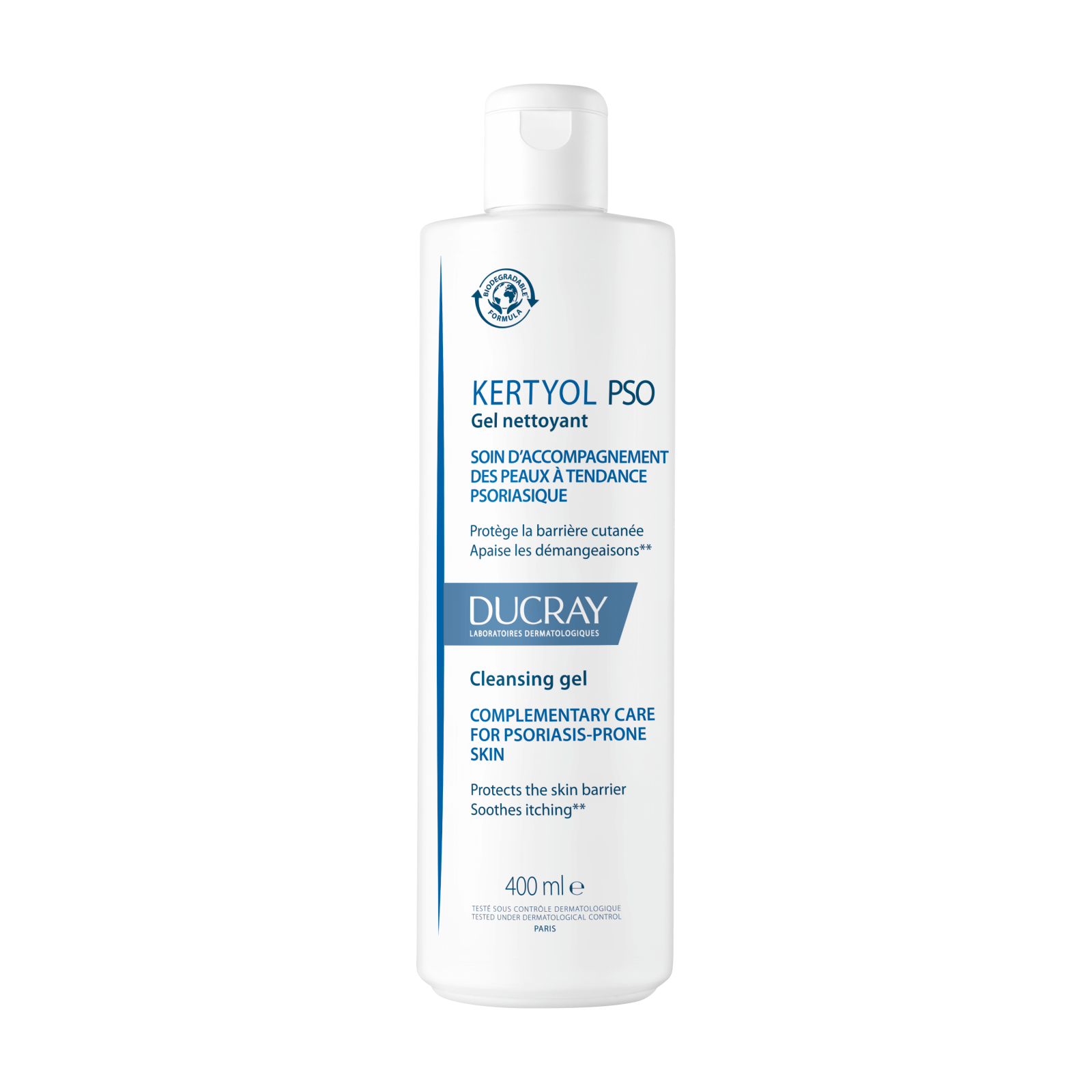 Gel de curatare pentru pielea predispusa la psoriazis Kertyol PSO, 400 ml, Ducray