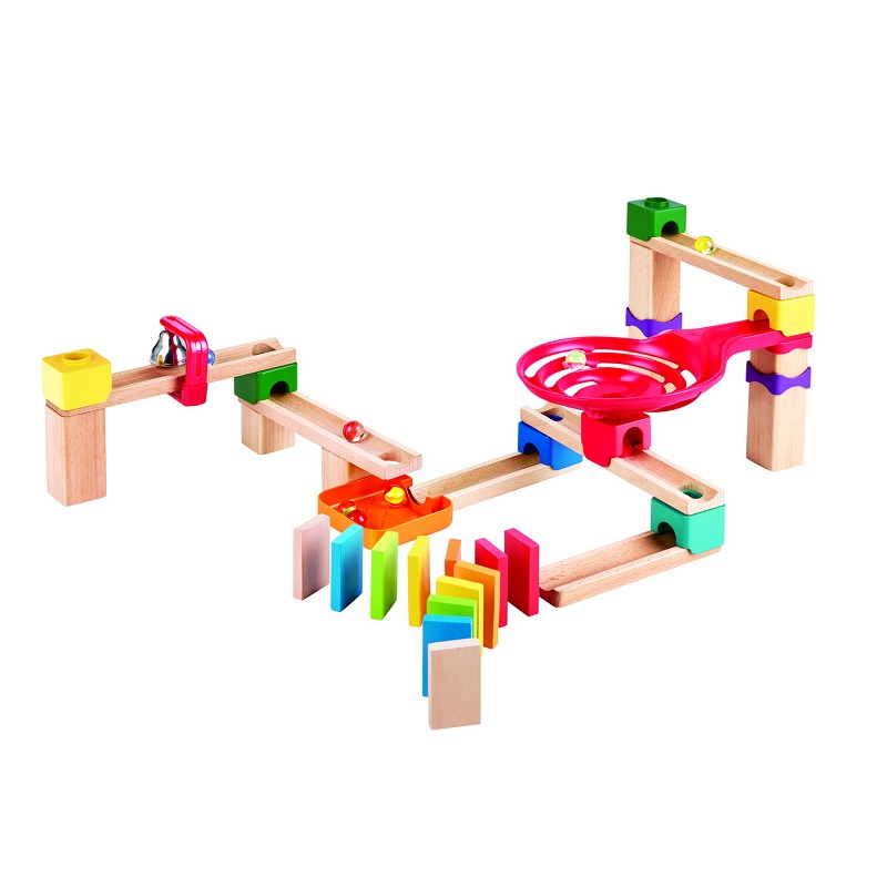 Set Quadrilla cu piese de domino, +3 ani, 50 de piese, Hape