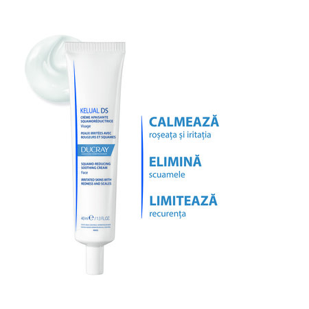 Crema calmanta pentru reducerea scuamelor Kelual DS, 40 ml, Ducray 569947