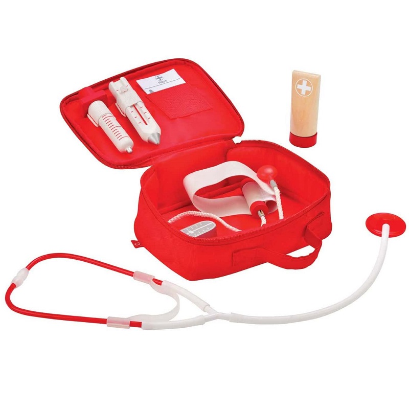 Kit de doctor, +3 ani, 7 piese, Hape