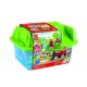 Set trenulet rustic si cutie de depozitare, Hape 516684