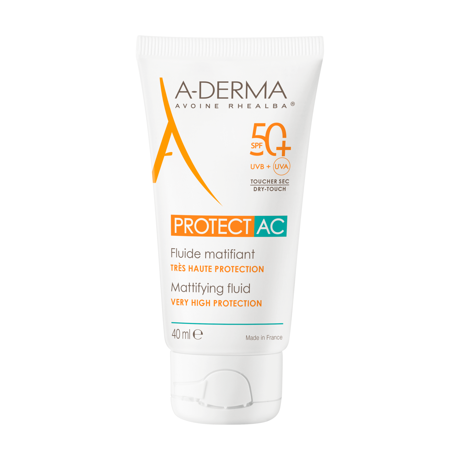 Fluid Matifiant SPF 50+ Protect, 40 ml, A-Derma