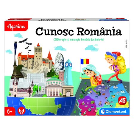 Joc educativ Cunosc Romania Agerino, +6 ani, Clementoni 567848