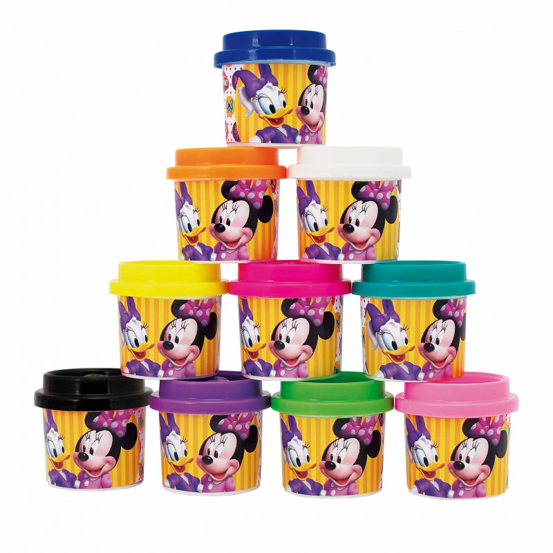 Set 10 borcanase cu plastilina, Minnie, Disney Junior