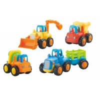 Set 4 vehicule la ferma, +18 luni, Hola