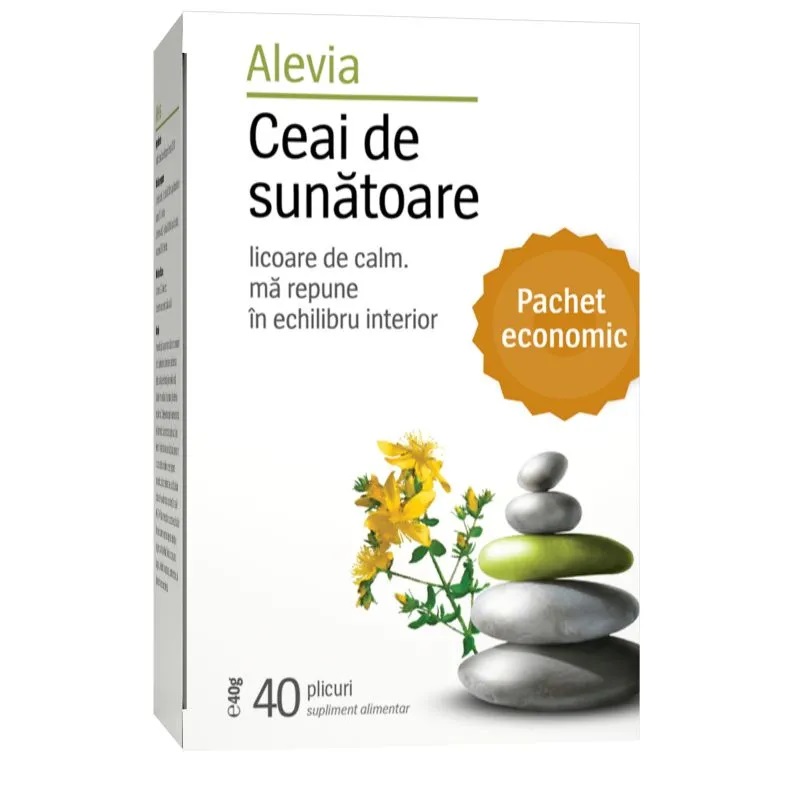 Ceai de sunatoare, 40 plicuri, Alevia