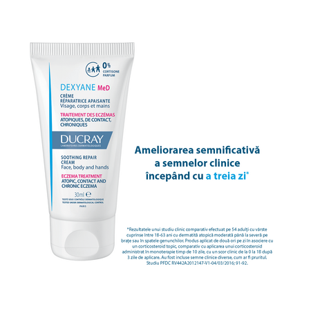 Crema reparatoare si calmanta Dexyane MED, 30 ml, Ducray 568540