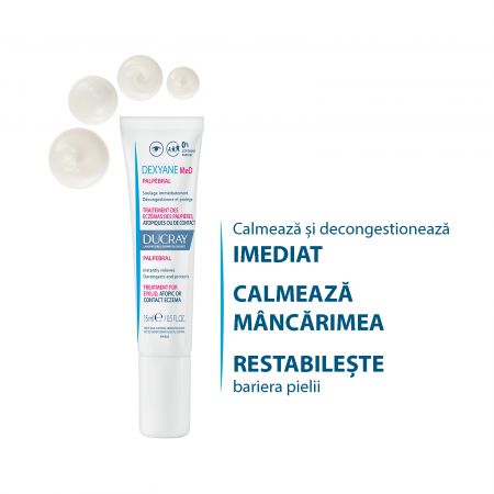 Crema pentru pleoape Dexyane MED Palpebral, 15 ml, Ducray 568564