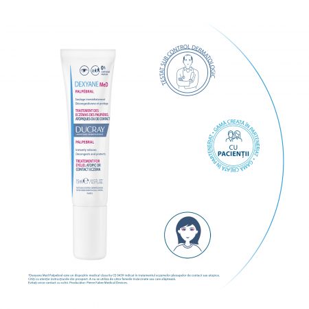 Crema pentru pleoape Dexyane MED Palpebral, 15 ml, Ducray 568567