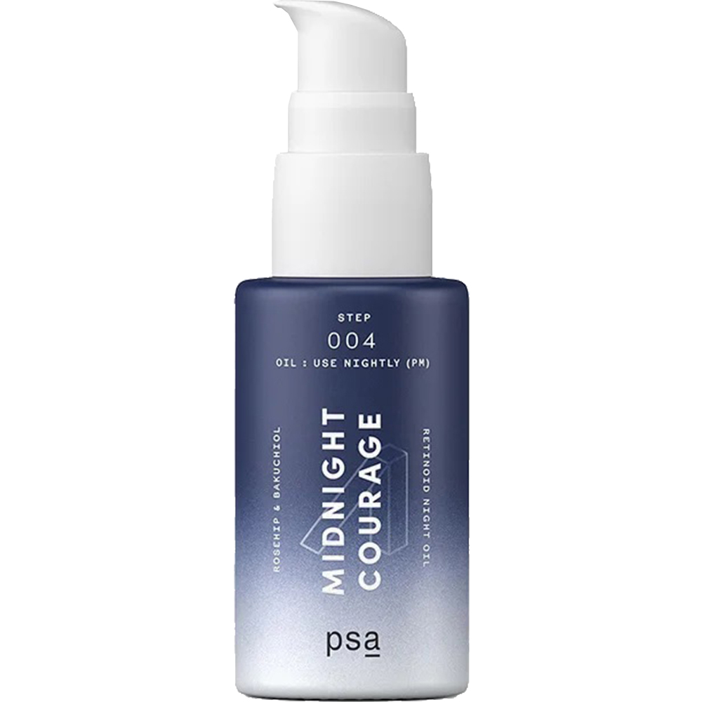 Ulei de fata pentru noapte cu retinoid Midnight Courage, 15 ml, Psa