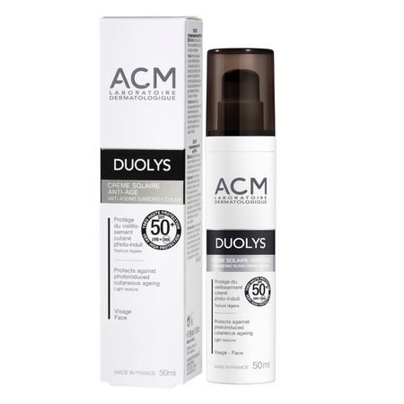 Crema pentru protectie solara anti-impatranire cu SPF 50+ Duolys, 50 ml, ACM