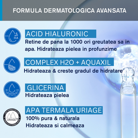 Gel hidratant pentru ten normal mixt, 40 ml, Uriage 645677