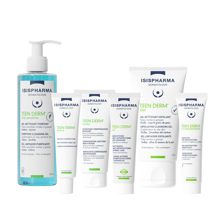 Gel purifiant Sensitive Teen Derm, 250 ml, IsisPharma 678842