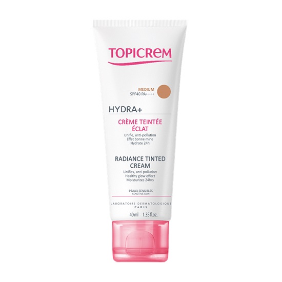 Crema coloranta nuanta naturala SPF40 Hydra+, 40 ml, Topicrem