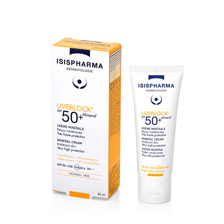 Crema cu protectie solara SPF 50+ Mineral Uveblock, 40 ml, IsisPharma 678431