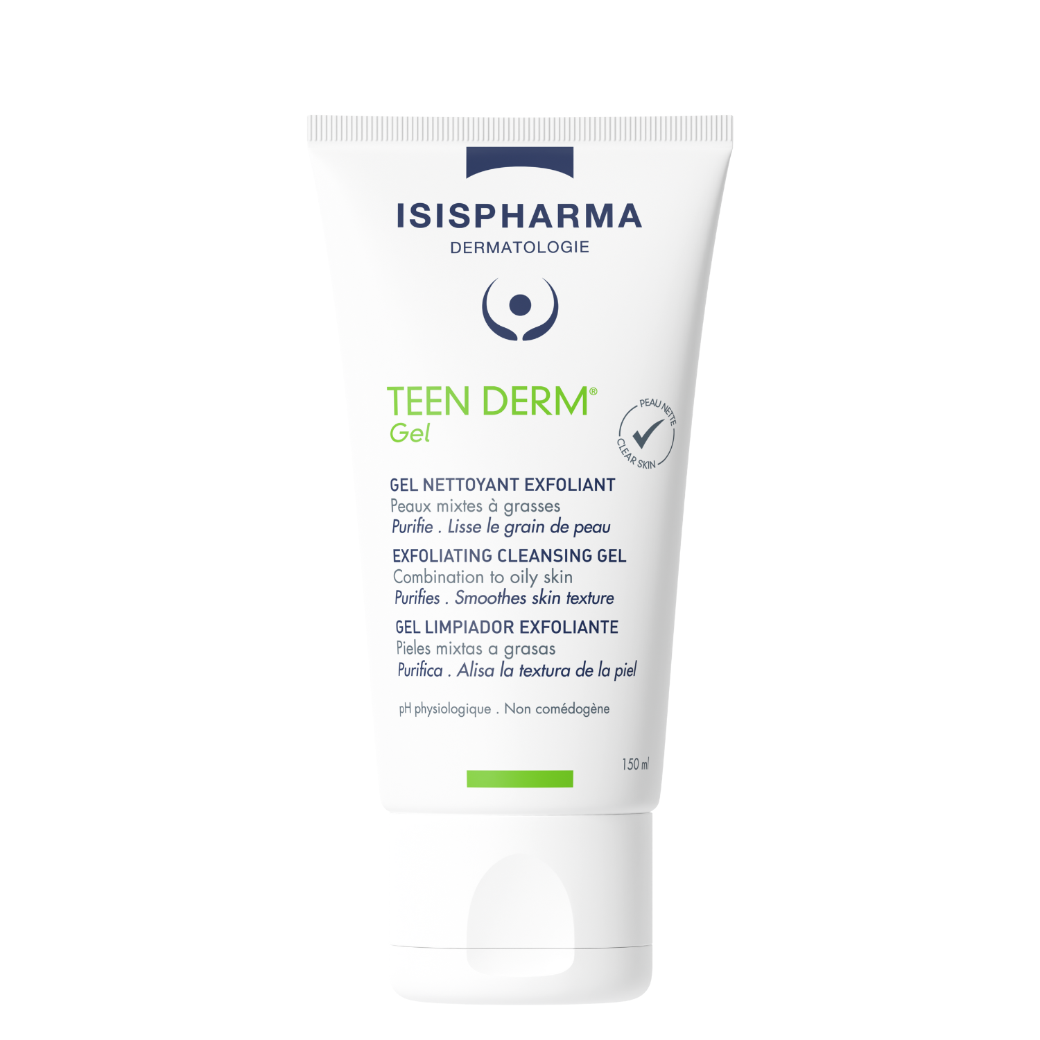 Gel exfoliant Teen Derm, 150 ml, IsisPharma