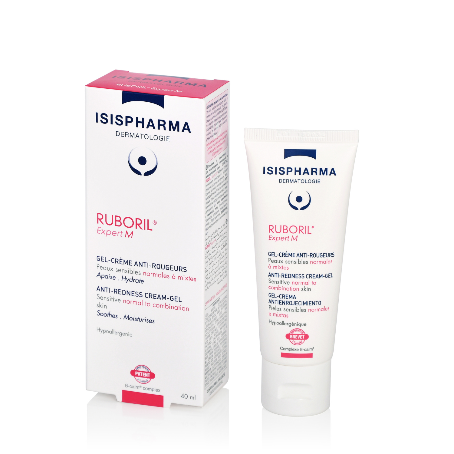 Gel crema antiroseata Ruboril Expert M, 40 ml, IsisPharma