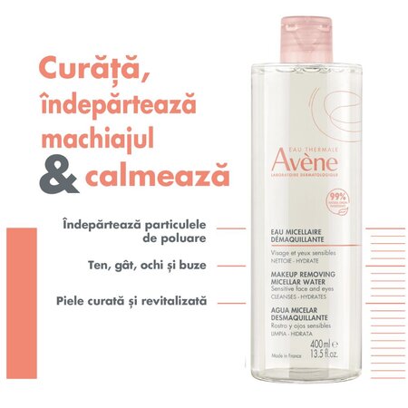 Apa micelara demachianta Essentiel, 400 ml, Avene 567798