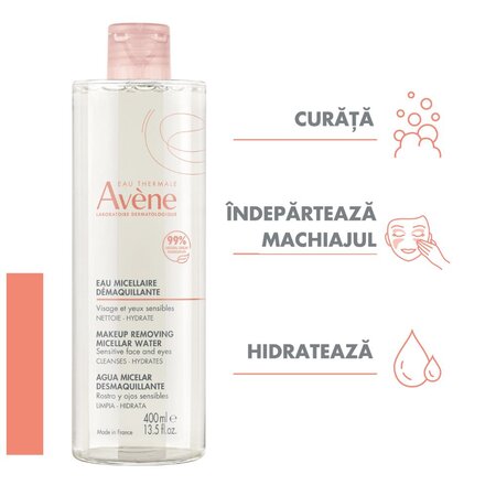 Apa micelara demachianta Essentiel, 400 ml, Avene 567799