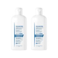 Pachet sampon tratament matreata grasa Squanorm, 2x200 ml, Ducray